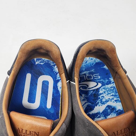 Allen Edmonds Sneakers Men 11.5 D Alpha Lace-Up Low Top Grey Suede SOLE Insoles - Picture 13 of 13